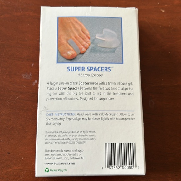 NEW Bunheads Ballet Pointe Shoe Gel Toe Spacers - Picture 3 of 3